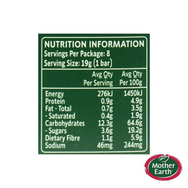 Mother Earth Apple & Raspberry Fruit Sticks 152 gm - 8 Bars
