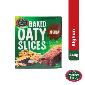 Mother Earth Baked Oaty Slices Afghan 240 gm - 6 Bars