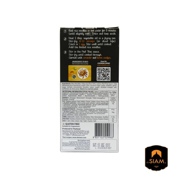 De Siam Pad Thai Noodles Kit 300 gm