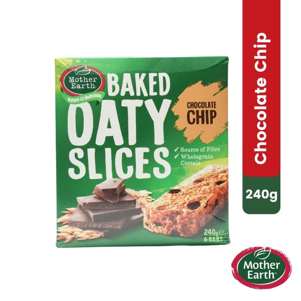 Mother Earth Baked Oaty Slices Chocolate Chip 240 g - 6 Bars