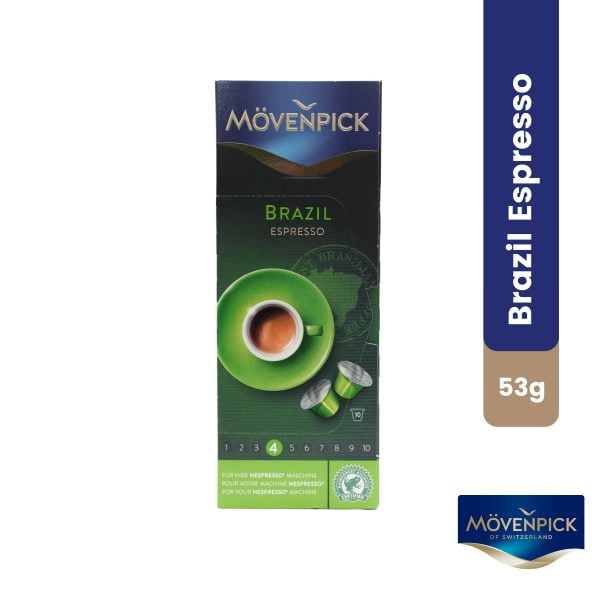 Mövenpick Brazil Espresso 53 gm - 10 Coffee Capsules