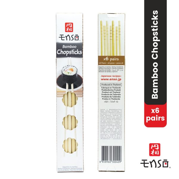 Enso Bamboo Chopsticks x6 Pairs