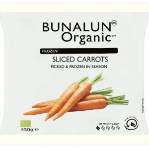 Bunalun Organic Sliced Carrots, Frozen
