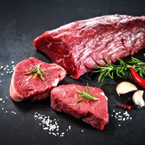 Fresh,And,Raw,Beef,Meat.,Whole,Piece,Of,Tenderloin,With