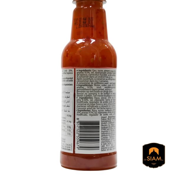 De Siam Chilli Pineapple Thai Dipping Sauce 250 ml