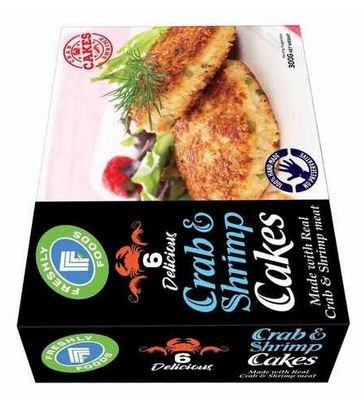 Freshly Frozen Foods Crab and Shrimps Cakes
